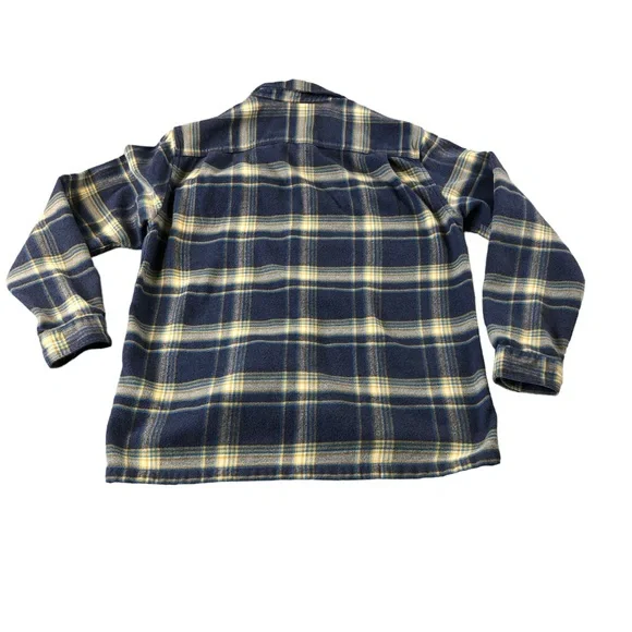 Patagonia Mens Medium Blue Plaid Organic Cotton Button Down Shirt, 53947, Fjord - Picture 2 of 10